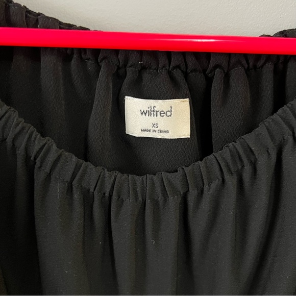 Aritzia Wilfred, Morel Blouse, XS, Black - Picture 9 of 12